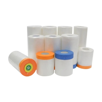 HDPE مسجلة مسبقًا فيلم اخفاء داخلي في الهواء الطلق واقية من البلاستيك فيلم استخدام الطلاء